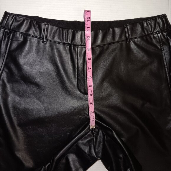 J.JILL WOMEN'S PULL ON FAUX LEATHER PANTS - Picture 9 of 13